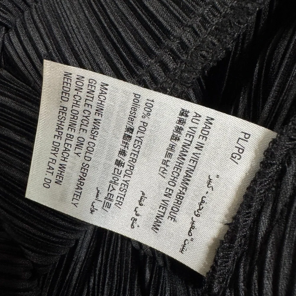 Alfani Petite large Black Pink White Pleated Asymmetrical Midi Skirt‎